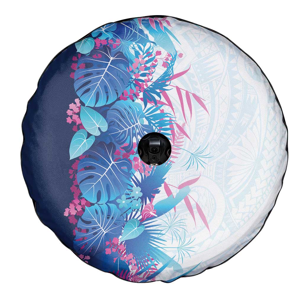 Hawaii Tropical Plant UliUli Spare Tire Cover Vibrant Polynesian Pattern