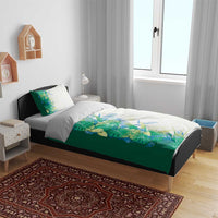 Hawaii Tropical Plant Omaomao Bedding Set Vibrant Polynesian Pattern