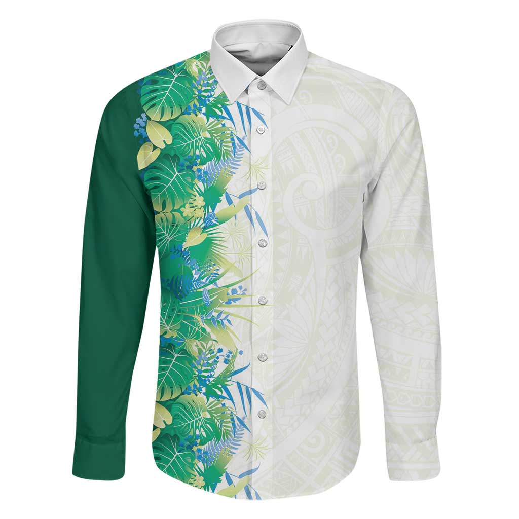 Hawaii Tropical Plant Omaomao Family Matching Summer Maxi Dress and Hawaiian Shirt Vibrant Polynesian Pattern