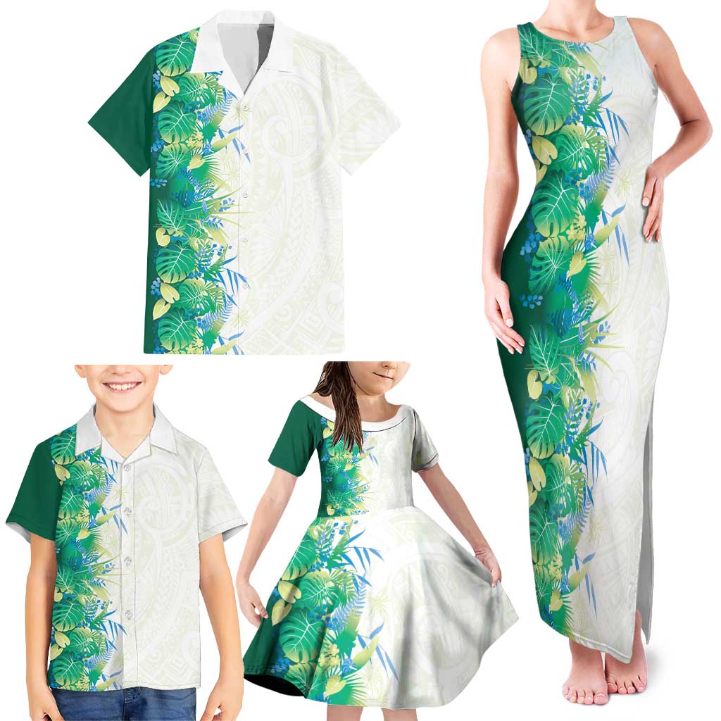 Hawaii Tropical Plant Omaomao Family Matching Tank Maxi Dress and Hawaiian Shirt Vibrant Polynesian Pattern LT01 - Polynesian Pride