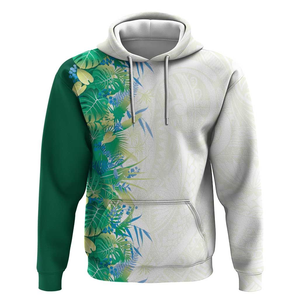 Hawaii Tropical Plant Omaomao Hoodie Vibrant Polynesian Pattern