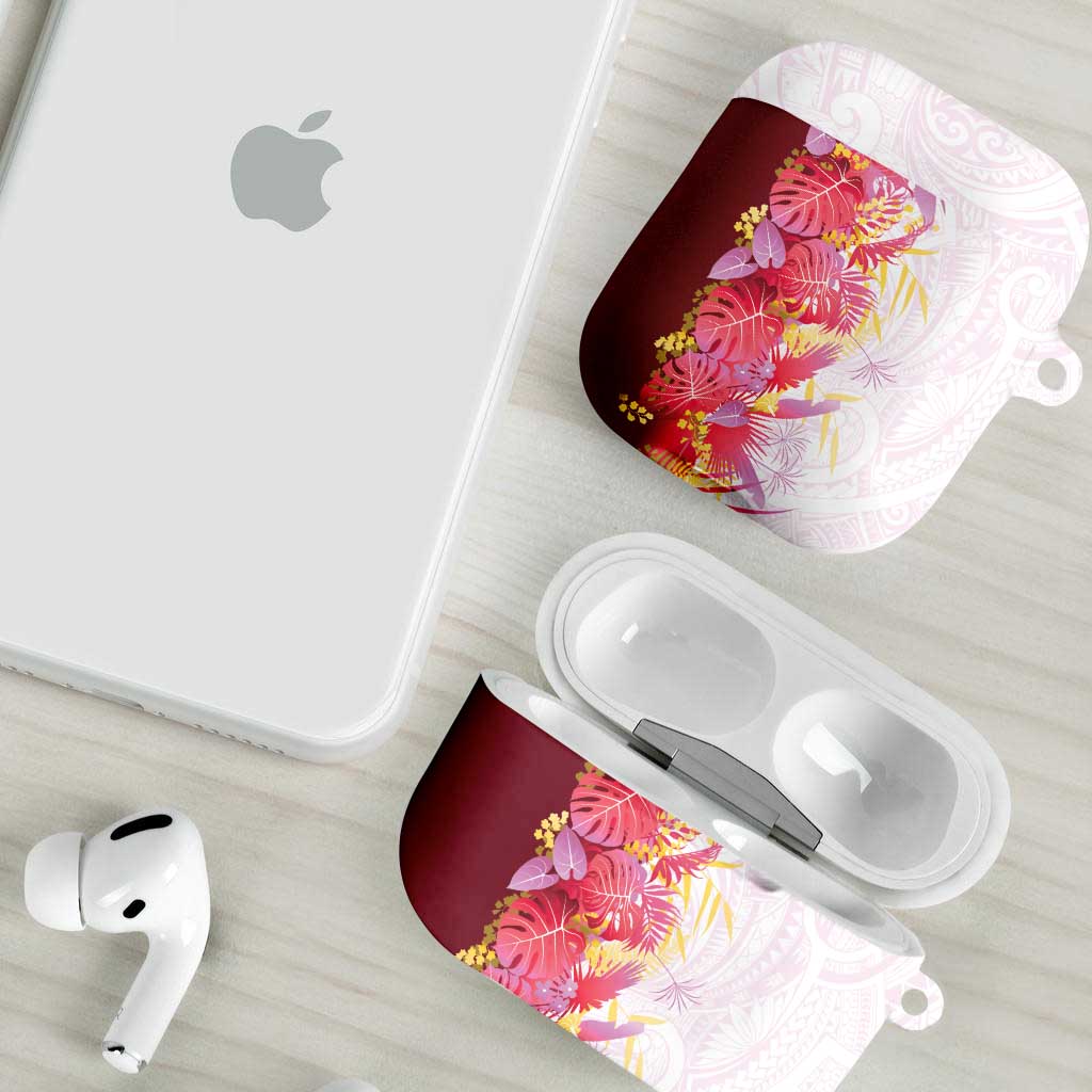 Hawaii Tropical Plant Akala AirPods Case Vibrant Polynesian Pattern LT01 - Polynesian Pride