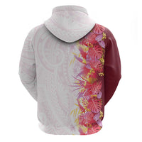 Hawaii Tropical Plant Akala Hoodie Vibrant Polynesian Pattern LT01 - Polynesian Pride