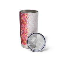 Hawaii Tropical Plant Akala Tumbler Cup Vibrant Polynesian Pattern