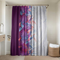 Hawaii Tropical Plant Poni Bathroom Set Vibrant Polynesian Pattern