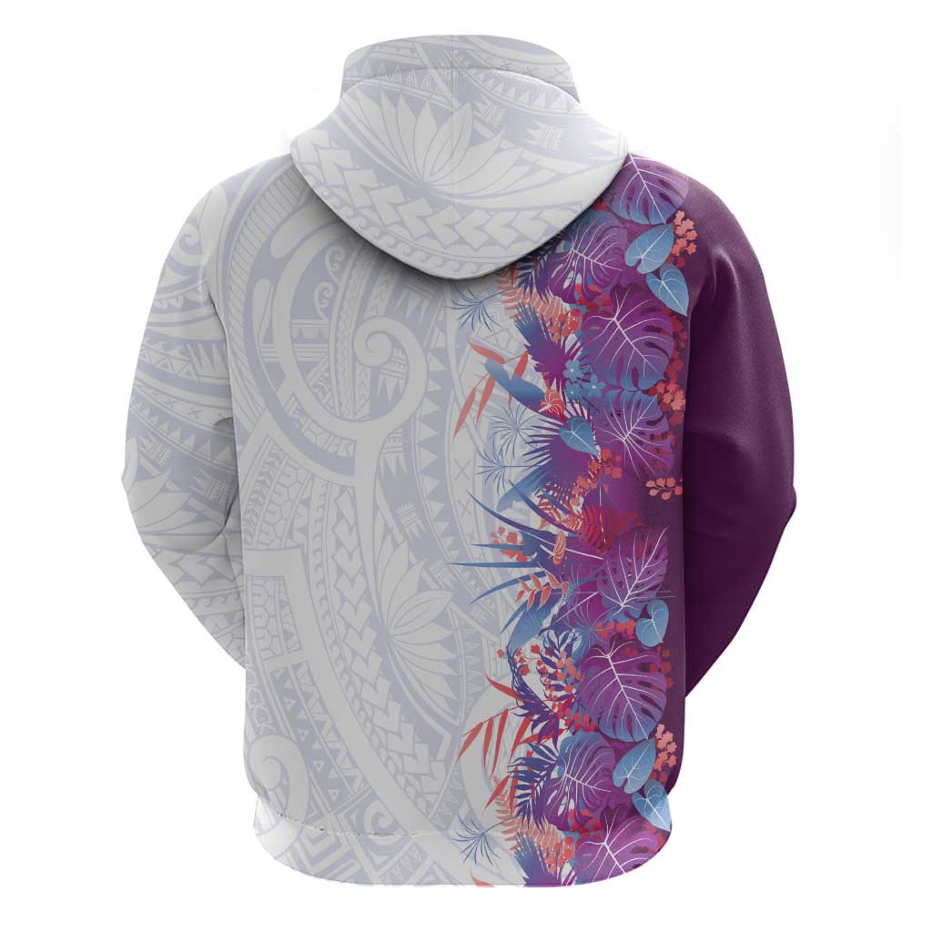 Hawaii Tropical Plant Poni Hoodie Vibrant Polynesian Pattern LT01 - Polynesian Pride