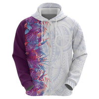 Hawaii Tropical Plant Poni Hoodie Vibrant Polynesian Pattern LT01 - Polynesian Pride
