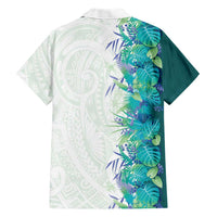 Hawaii Tropical Plant Teal Hawaiian Shirt Vibrant Polynesian Pattern LT01 - Polynesian Pride