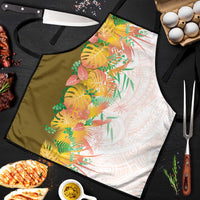 Hawaii Tropical Plant Lenalena Apron Vibrant Polynesian Pattern