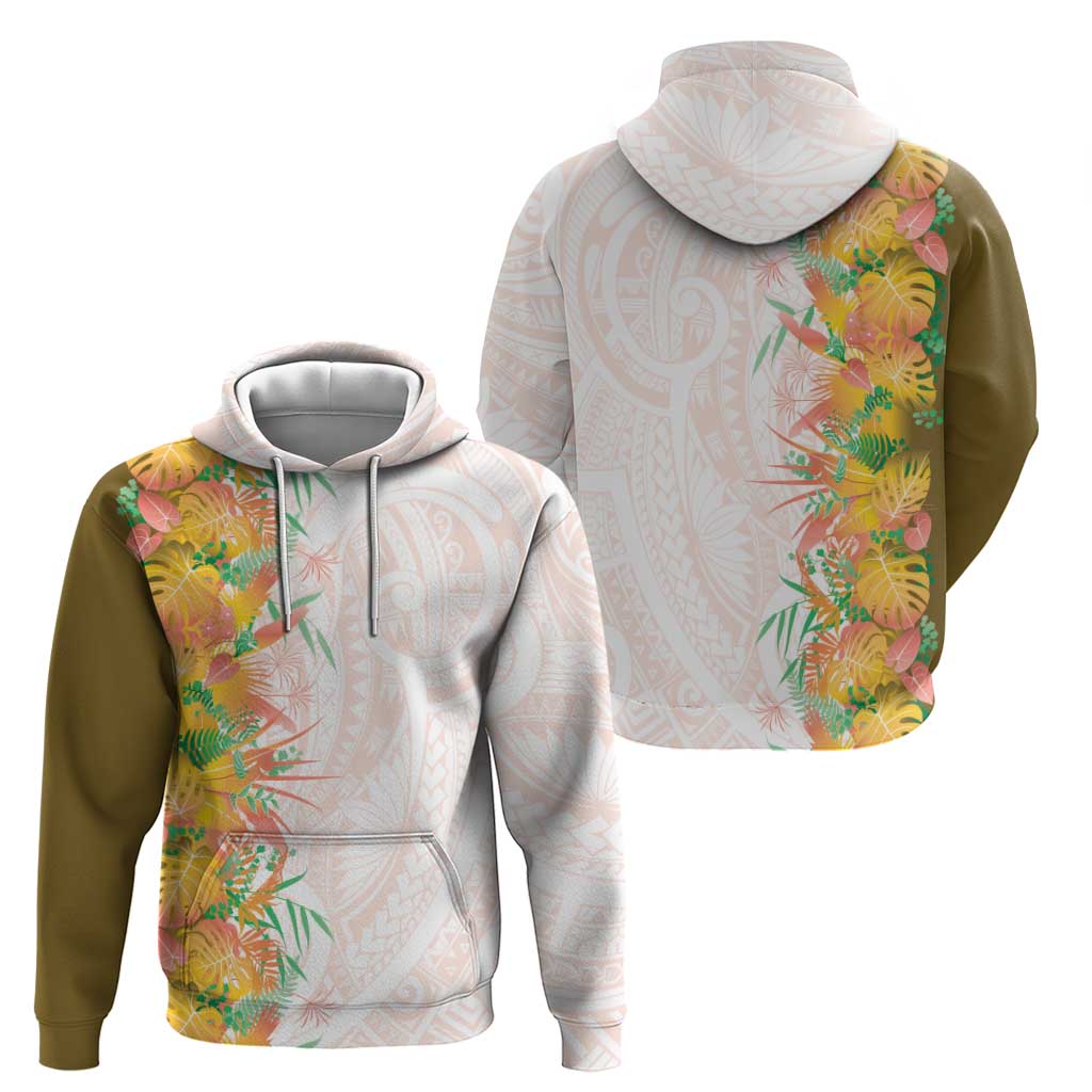 Hawaii Tropical Plant Lenalena Hoodie Vibrant Polynesian Pattern LT01 - Polynesian Pride