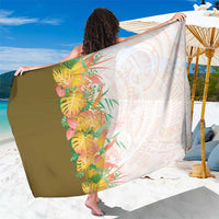 Hawaii Tropical Plant Lenalena Sarong Vibrant Polynesian Pattern