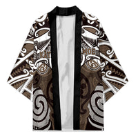 Personalised Maori Kati Mamoe Kimono Silver Fern Kowhaiwhai Art