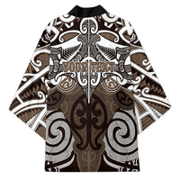 Personalised Maori Kati Mamoe Kimono Silver Fern Kowhaiwhai Art