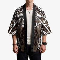 Personalised Maori Kati Mamoe Kimono Silver Fern Kowhaiwhai Art