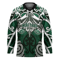 Personalised Maori Ngai Tahu Hockey Jersey Silver Fern Kowhaiwhai Art