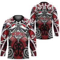 Personalised Maori Ngapuhi Hockey Jersey Silver Fern Kowhaiwhai Art