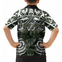 Personalised Maori Ngati Awa Hawaiian Shirt Silver Fern Kowhaiwhai Art