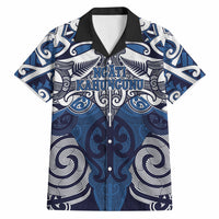 Personalised Maori Ngati Kahungunu Hawaiian Shirt Silver Fern Kowhaiwhai Art