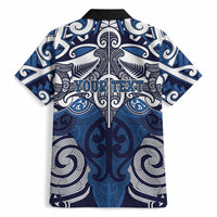 Personalised Maori Ngati Kahungunu Hawaiian Shirt Silver Fern Kowhaiwhai Art