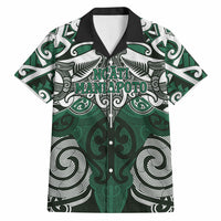 Personalised Maori Ngati Maniapoto Hawaiian Shirt Silver Fern Kowhaiwhai Art