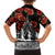 New Zealand ANZAC Day Family Matching Short Sleeve Bodycon Dress and Hawaiian Shirt Poppy With Polynesian Pattern LT01 - Polynesian Pride