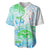 Kia Ora Maori New Zealand Pastel Baseball Jersey Sun Ta Moko Aqua Green Version LT01 Aqua - Polynesian Pride