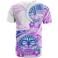 Kia Ora Maori New Zealand Pastel T Shirt Sun Ta Moko Lilac Version LT01 - Polynesian Pride