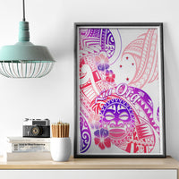 Kia Ora Maori New Zealand Pastel Canvas Wall Art Sun Ta Moko Sweet Version LT01 - Polynesian Pride