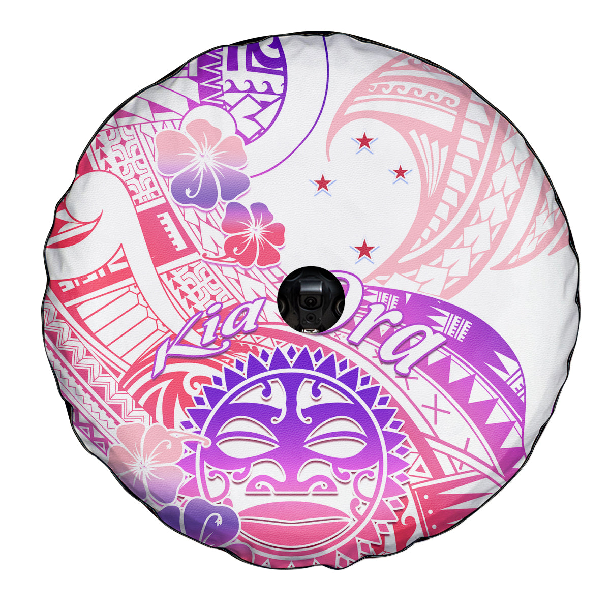 Kia Ora Maori New Zealand Pastel Spare Tire Cover Sun Ta Moko Sweet Version LT01 - Polynesian Pride