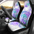 Kia Ora Maori New Zealand Pastel Car Seat Cover Sun Ta Moko Violet Version LT01 - Polynesian Pride
