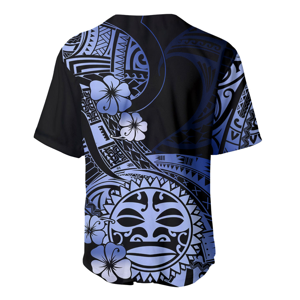 Aotearoa Kia Ora New Zealand Ta Moko Blue Version Baseball Jersey LT01 - Polynesian Pride