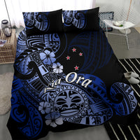 Aotearoa Kia Ora New Zealand Ta Moko Blue Version Bedding Set LT01 - Polynesian Pride