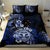 Aotearoa Kia Ora New Zealand Ta Moko Blue Version Bedding Set LT01 - Polynesian Pride