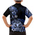 Aotearoa Kia Ora New Zealand Ta Moko Blue Version Family Matching Mermaid Dress and Hawaiian Shirt LT01 - Polynesian Pride