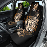 Aotearoa Kia Ora New Zealand Ta Moko Gold Version Car Seat Cover LT01 - Polynesian Pride