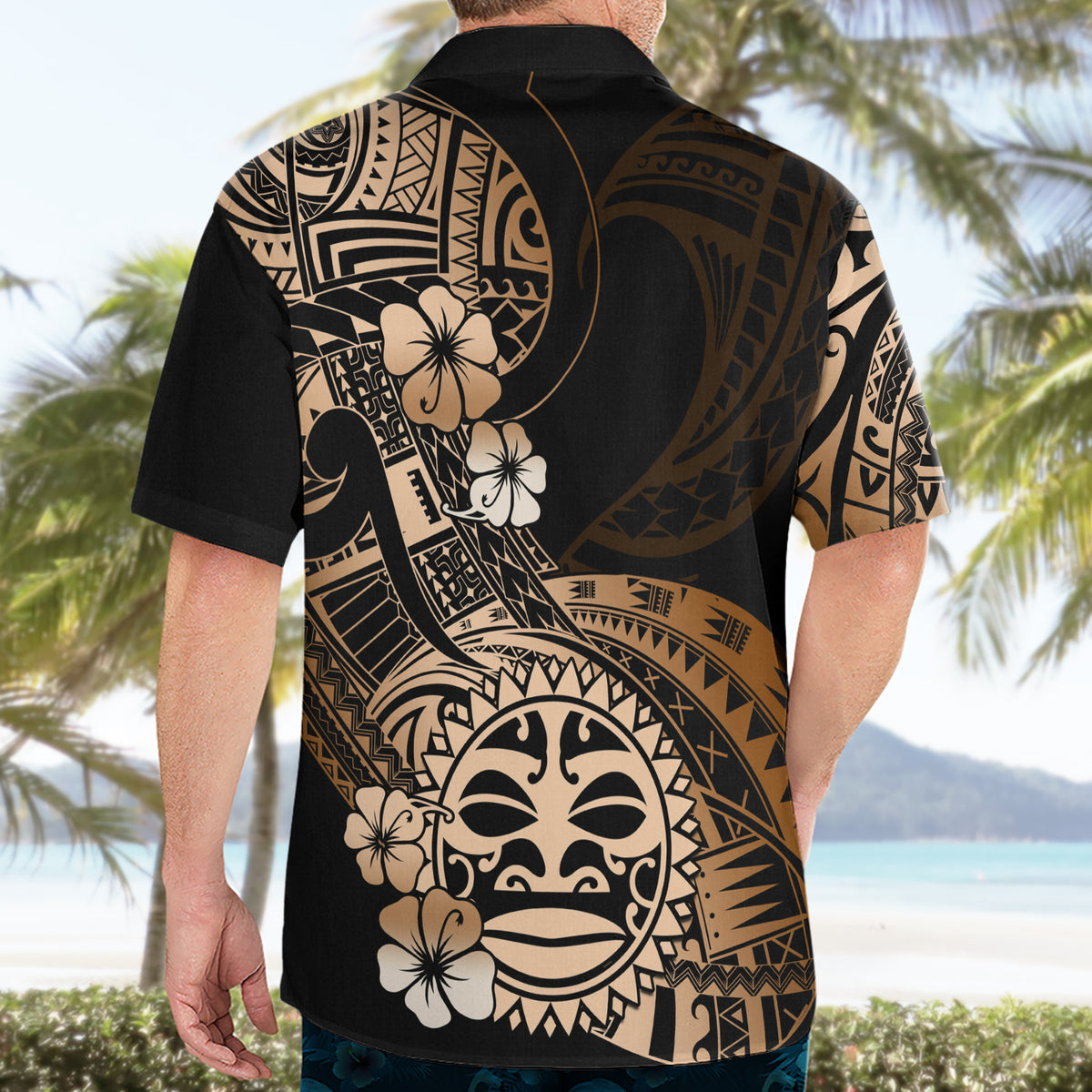 Aotearoa Kia Ora New Zealand Ta Moko Gold Version Hawaiian Shirt LT01 - Polynesian Pride