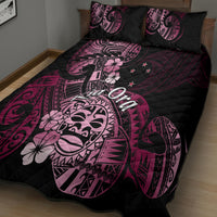 Aotearoa Kia Ora New Zealand Ta Moko Pink Version Quilt Bed Set LT01 - Polynesian Pride