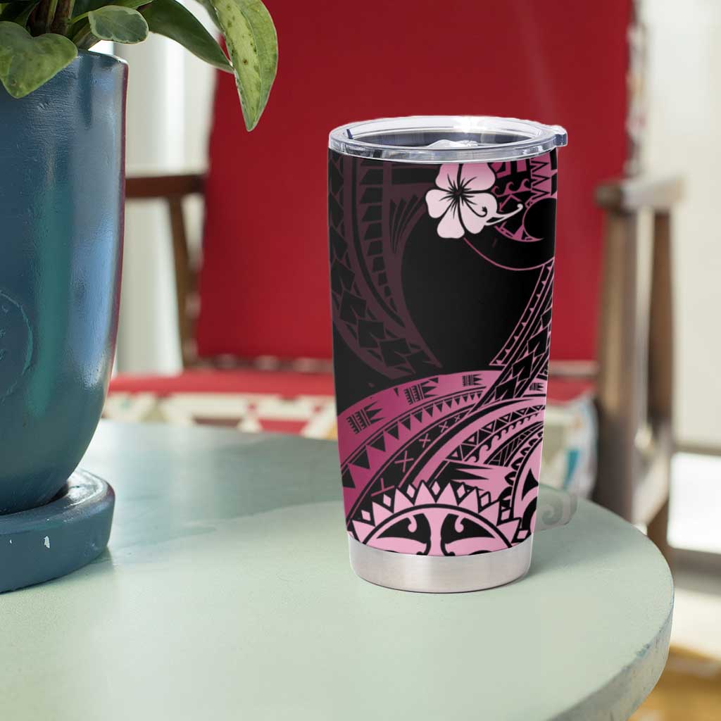 Aotearoa Kia Ora New Zealand Ta Moko Pink Version Tumbler Cup