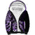 Aotearoa Kia Ora New Zealand Ta Moko Purple Version Sherpa Hoodie LT01 Unisex Purple - Polynesian Pride