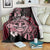 Aotearoa Kia Ora New Zealand Ta Moko Red Version Blanket LT01 - Polynesian Pride