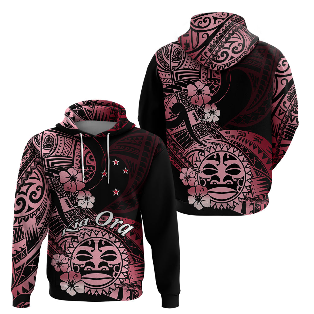 Aotearoa Kia Ora New Zealand Ta Moko Red Version Hoodie LT01 - Polynesian Pride