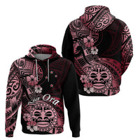 Aotearoa Kia Ora New Zealand Ta Moko Red Version Hoodie LT01 - Polynesian Pride