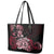 Aotearoa Kia Ora New Zealand Ta Moko Red Version Leather Tote Bag LT01 - Polynesian Pride