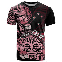 Aotearoa Kia Ora New Zealand Ta Moko Red Version T Shirt LT01 Red - Polynesian Pride