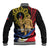 Personalized Lapulapu The First Filipino Hero Baseball Jacket Polynesian Pattern