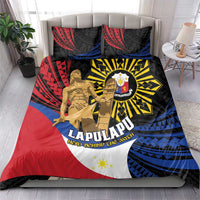 Lapulapu The First Filipino Hero Bedding Set Polynesian Pattern