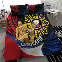 Lapulapu The First Filipino Hero Bedding Set Polynesian Pattern