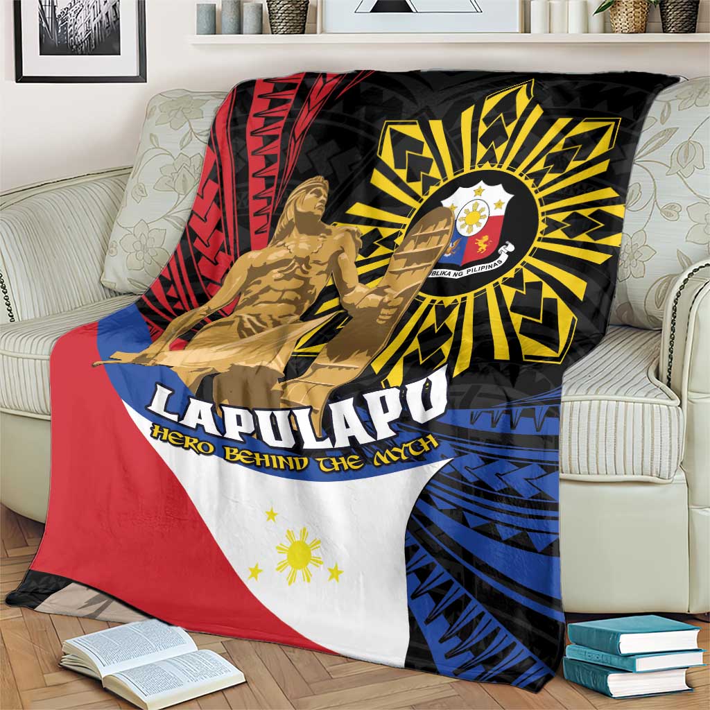 Lapulapu The First Filipino Hero Blanket Polynesian Pattern