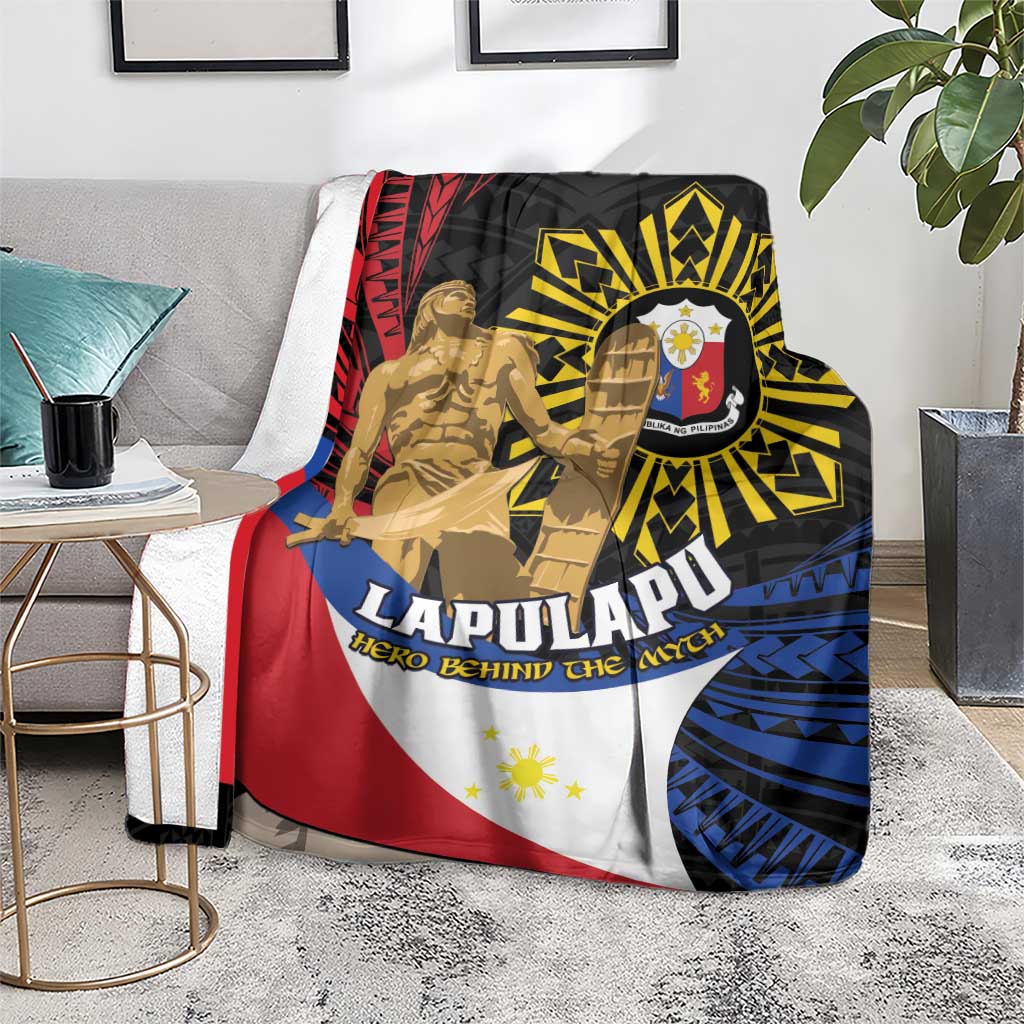 Lapulapu The First Filipino Hero Blanket Polynesian Pattern
