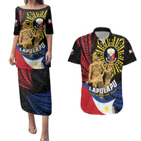 Personalized Lapulapu The First Filipino Hero Couples Matching Puletasi and Hawaiian Shirt Polynesian Pattern